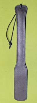 Long Neck Leather Paddle  18+" Long and 2" Wide...